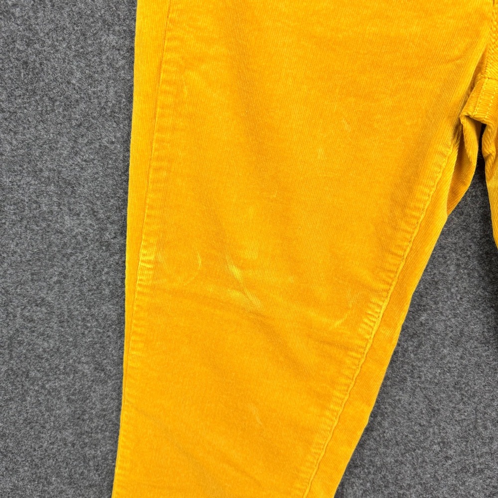 Talbots Corduroy Straight Leg Pant 4P Mustard NWT Preppy Academic Fall Work
